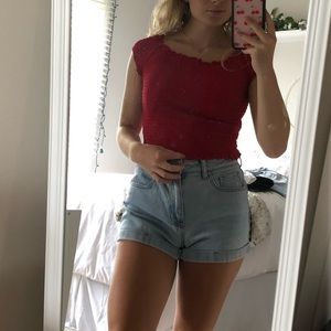 brandy melville red shirt